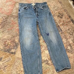 Madewell darted barrel jeans